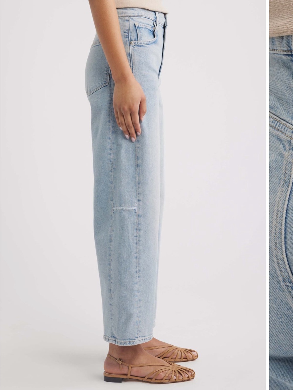 Paige Arellia high waist skimmer barrel jeans, marvista, 25P - Picture 4 of 9